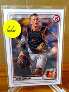 lot 66 image: 2020 Bowman Draft - Chrome Adley Rutschman #BD-154 ROOKIE CARD