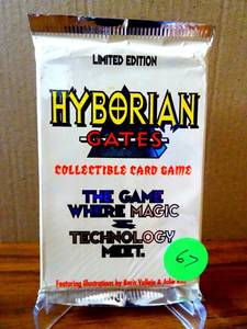 lot 67 image: SEALED Boris Vallejo Julie Bell CCG Hyborian Gates Booster Pack