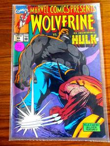 lot 72 image: Marvel Comics Presents #55 Wolverine vs Hulk 1990 NM Peter David Sam Kieth $$