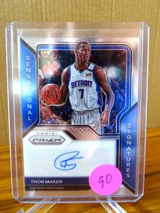 lot 90 image: 2020-21 PANINI PRIZM SENSATIONAL SIGNATURES THON MAKER AUTO
