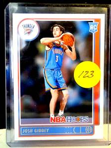 lot 123 image: 2021-22 Panini Hoops JOSH GIDDEY #202 RC