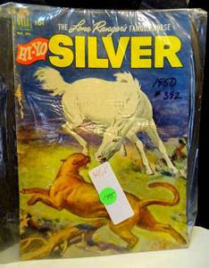 lot 145 image: Lone Rangers Famous Horse Hi-Yo Silver Four Color Comics #392-1950-Dell