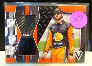 lot 151 image: 2019 Panini Victory Lane Dual Swatch #DS-MT Martin Truex Jr Dual Relic