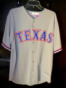 lot 56 image: MAJESTIC OFFICIAL MLB JERSEY - TEXAS RANGERS Rougned Odor #12 - SIZE LARGE $$$