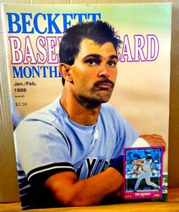lot 152 image: BECKETT BASEBALL MONTHLY - JANFEB 1988 DON MATTINGWILL CLARK
