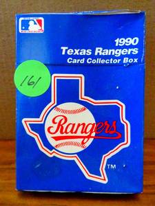 lot 161 image: 1990 TEXAS RANGERS CARD COLLECTOT BOX SET
