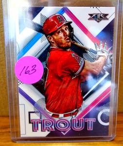 lot 163 image: 2020 Topps Fire #197 Mike Trout