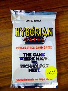 lot 167 image: Hyborian Gates CCG Limited Edition Booster Pack 1995 Unopened Sealed