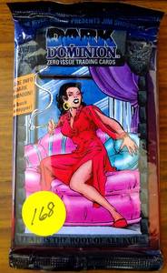 lot 168 image: Dark Dominion Zero Issue Trading card sealed foil packet by River Group 1993