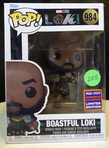 lot 202 image: Funko Pop Vinyl Marvel - Boastful Loki - Target WonderCon Funko (Exclusive)