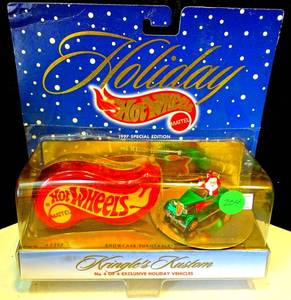 lot 204 image: 1997 HOT WHEELS HOLIDAY SPECIAL EDITION No. 4 of 4 Exclusive Holiday Vehicles $$