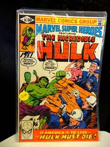 lot 214 image: Marvel Super Heroes featuring The Incredible Hulk #96 (Apr. 1981, Marvel Comics) $$