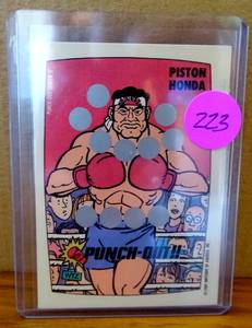 lot 223 image: 1989 Topps Nintendo PISTON HONDA Punch Out Trading Card Scratch Off Screen 3 $$