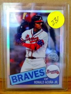 lot 231 image: 2020 Topps 35th Anniversary Ronald Acuna Jr. 85TC-25 Silver