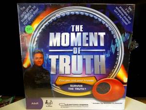 lot 232 image: The Moment of Truth Adult Game With Biometric Lie Detector Honesty  NEWSEALED