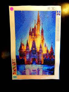 lot 237 image: ENCHANTED DIAMOND ART COMPLETE - READY TO FRAME $$