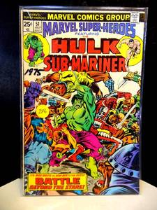 lot 246 image: Marvel Comics Marvel Super-Heroes #51 July 1975 Hulk Sub-Mariner