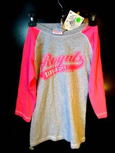 lot 251 image: NEW WTAGS - KANSAS CITY ROYALS AUTHENTIC FEMALE YOUTH JERSEY - #23 ZACK GREINKE LARGE 1012
