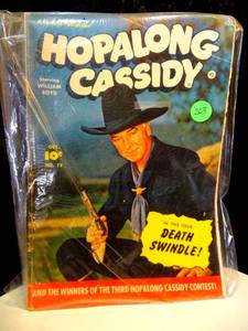lot 263 image: BIG $ ITEM - Hopalong Cassidy #72 1952-Fawcett-William Boyd photo cover-Western Comic