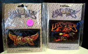 lot 267 image: LOT OF 2 LIVE TO RIDE BIKER PATCHES