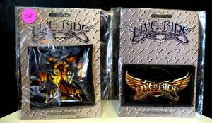 lot 268 image: LOT OF 2 LIVE TO RIDE BIKER PATCHES