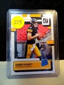 lot 273 image: 2022 Donruss Rated Rookie #301 - Kenny Pickett - Steelers RC