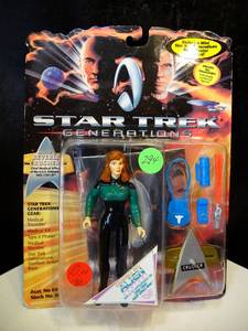 lot 294 image: 1994 STAR TREK PLAYMATES - COMMANDER DEANNA TROI ACTION FIGURE - SEALED $$