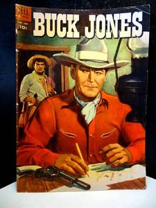 lot 299 image: VINTAGE 1954 DELL COMICS BUCK JONES 4 COLOR COMIC - EXCELLENT CONDITION $$