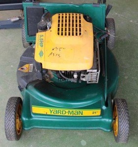 lot 2 image: Yard Man Electric start lawn mower. Needs some work to start, if you need to preview please call