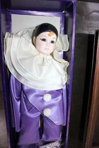 lot 65 image: Porcelain Pierrot clown doll