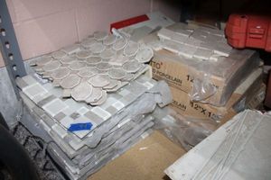 lot 94 image: Decorative tiles
