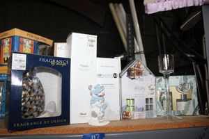 lot 117 image: Fragrance diffusers and tea lights