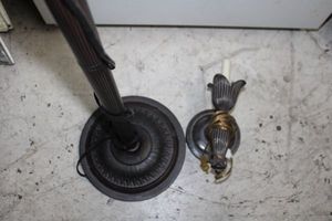 lot 142 image: Floor lamp stand and matching wall sconce, light weight base