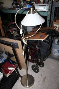 lot 177 image: Floor lamp, heavy base