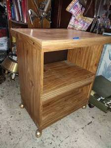 lot 205 image: Solid rolling wooden cart