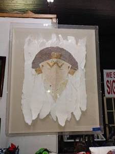 lot 209 image: Large Artwork with clear shadow box