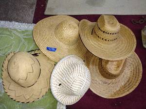 lot 212 image: Straw hats