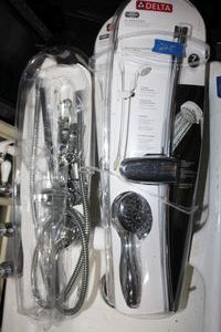 lot 225 image: Plumbing Three Delta Shower fixtures - 2 are unopened