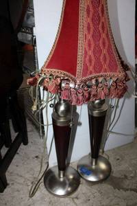 lot 235 image: Pair of table lamps and one lamp shade