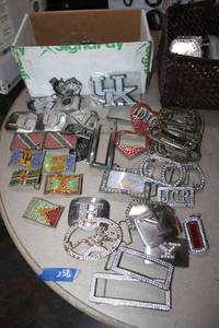 lot 256 image: Belt buckle selection