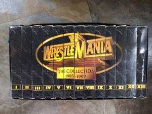 lot 259 image: Wrestle Mania VHS set
