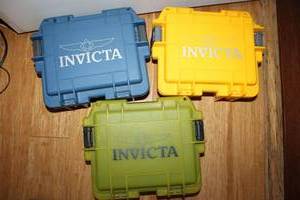 lot 327 image: (3) Invicta watch cases - Empty as shown