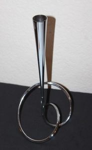 lot 27 image: Metal Bud Vase