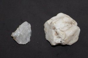 lot 39 image: Milky Quartz and Clear Crystal