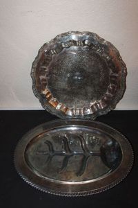 lot 105 image: Silverplate Platters
