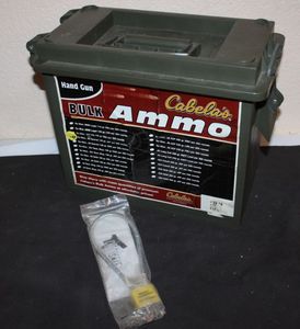 lot 173 image: Cabelas Ammo Box and Gun Lock
