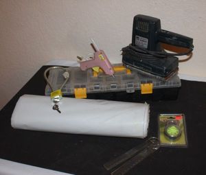 lot 175 image: Hot Glue Gun, Gun Lock, Sander and More