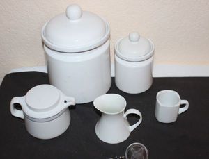 lot 204 image: Two canisters and other Kitchen Items