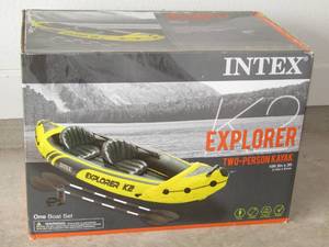 lot 11 image: Intex Explorer two person Kayak in original box