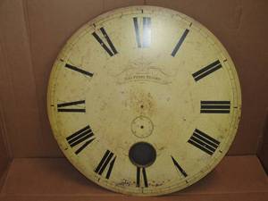 lot 39 image: Large decorative wall clock 31 wide, hardware included needs assembled